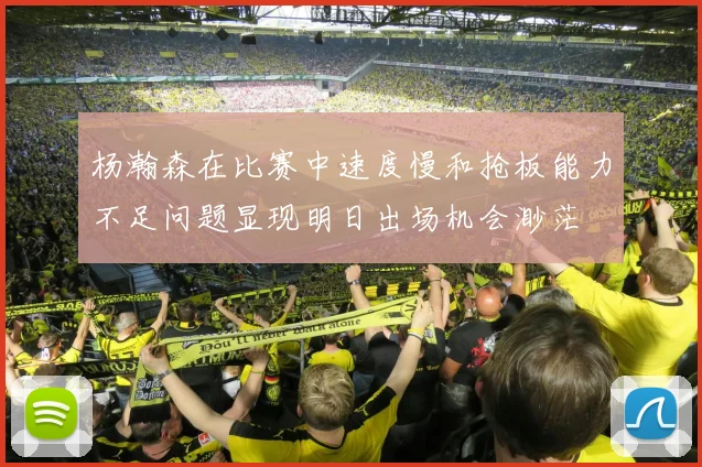 杨瀚森在比赛中速度慢和抢板能力不足问题显现明日出场机会渺茫